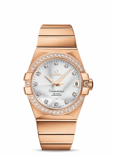 Omega Constellation Co-Axial 38 Red Gold / Diamond / Silver 123.55.38.21.52.001 (12355382152001)